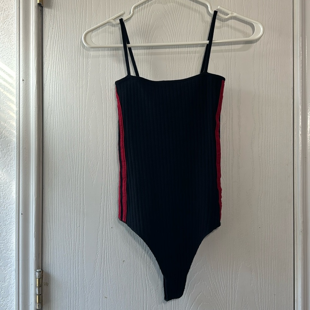 Striped onesie, bodysuit